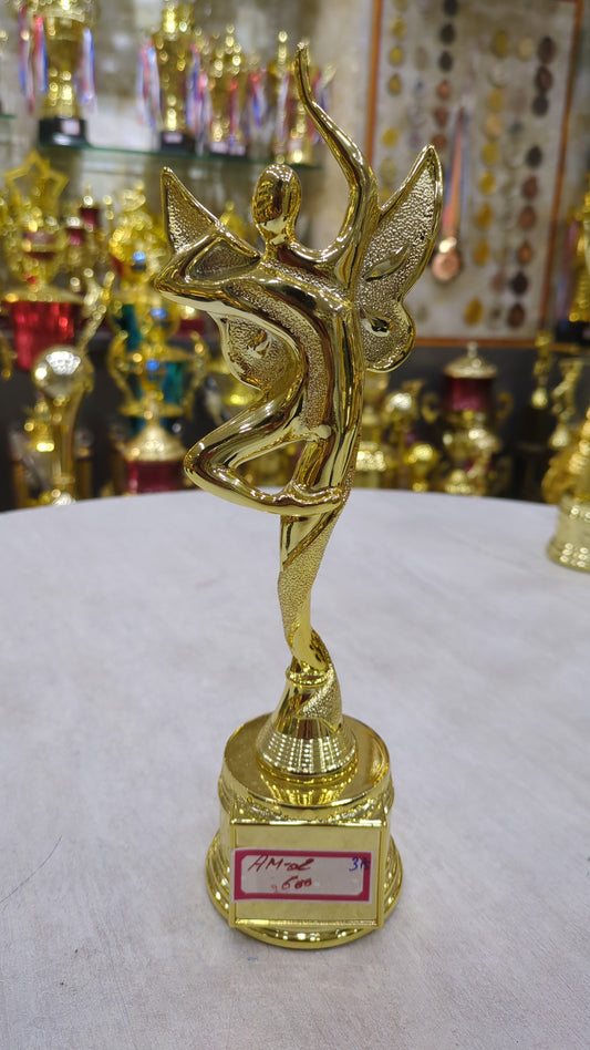 Gold figure dance trophy - perfect for academic awards; corporate awards; or employee recognition.